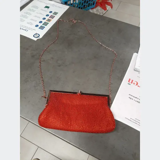 Plesová kabelka červená