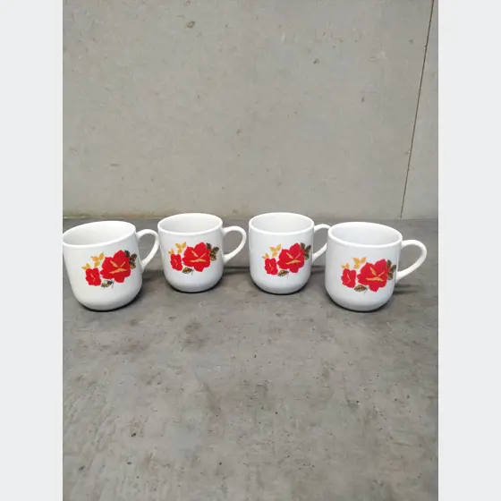 Malé šálky na kávu (4ks, bez podšálok, výška šálky-5,5cm)