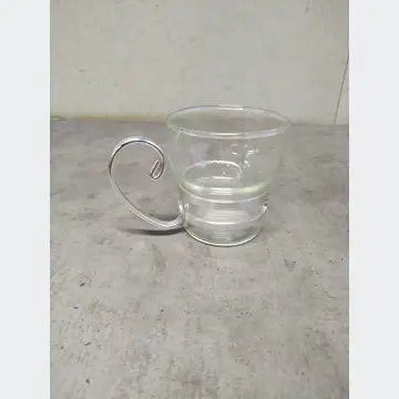 Sklenený pohárik (s držiakom, 1dcl)
