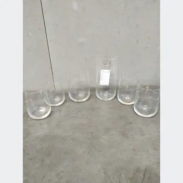 Sklenené poháre (brúsené sklo, 6ks)