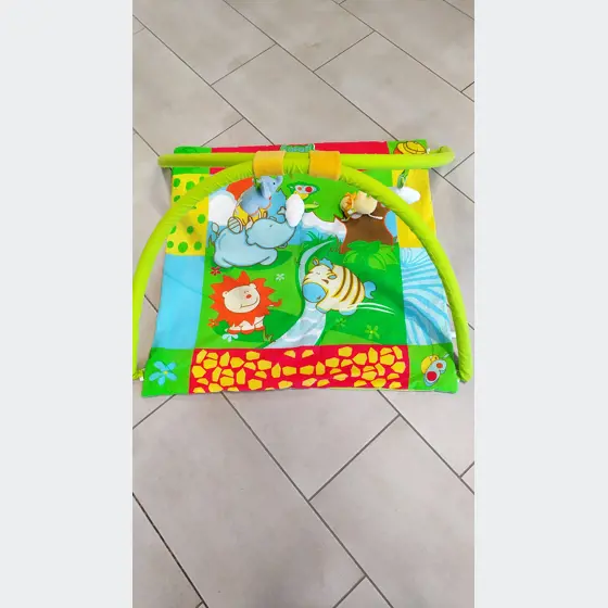 Detská deka na hranie s hrazdičkou (+hračky)