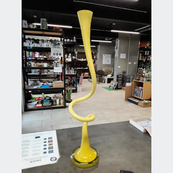 Váza,žltá,63cm