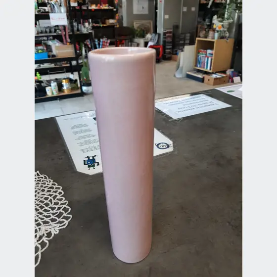 Ružová,keramická váza,22cm
