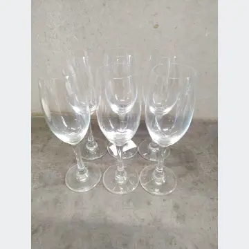 Sklenené poháre (6ks, na víno, šampanské)