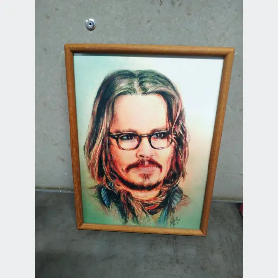Obraz (22x30cm, Johnny Depp)