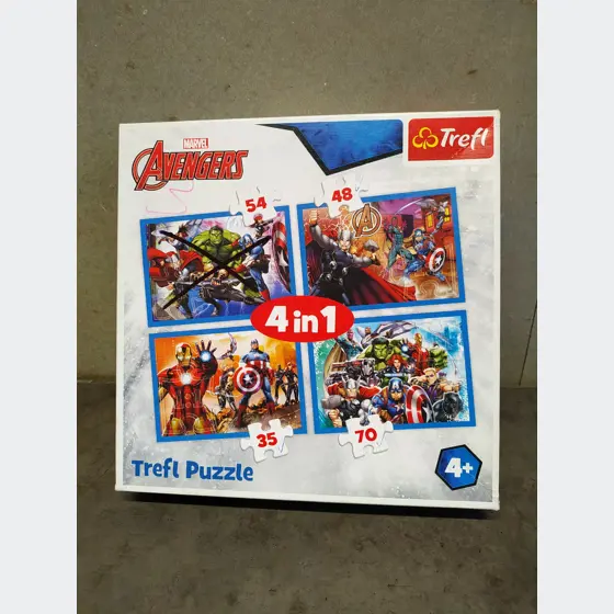 Puzzle Avengers (3 obrázky, 1 obrázok chýba)