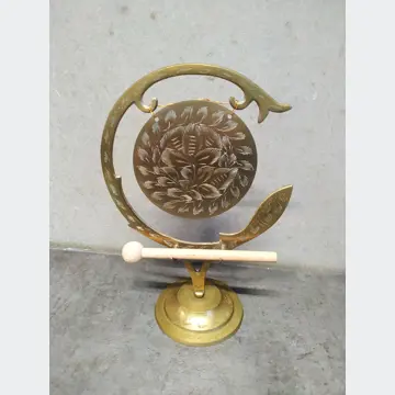 Mosadzná dekorácia (Gong, 23cm výška)
