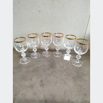Sklenené poháre (5ks, výška 12cm)