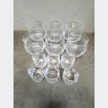Súprava sklenených pohárov + štamperlíky