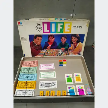 Retro spoločenská stolová hra (The game of Life) z 90tych rokov
