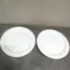 Veľké biele plytké taniere (2ks)