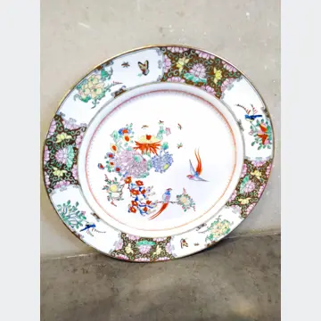 Dekoratívny tanier (veľký plytký, ručne maľovaný)