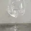 Sklenený pohár (Ďakujeme, 23cm výška)