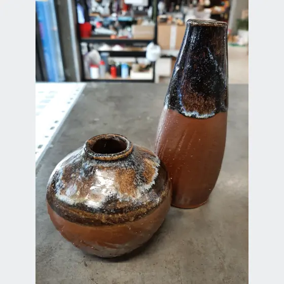 Vázičky 2ks 7a14cm,keramika
