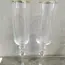 Sklenené poháre na šampanské (3ks, zlatý okraj)