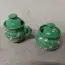 Cukornička + nádoba na med (keramika, zelené)