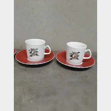 Porcelánová kávová sada (Karlovarský porcelán, Czechoslovakia)