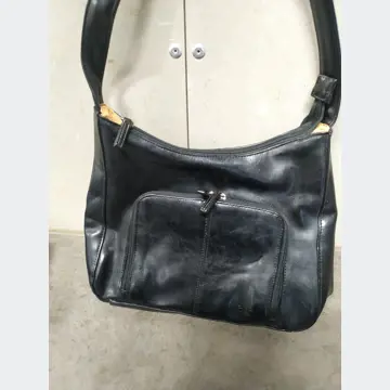 Dámska čierna kožená kabelka (nová)