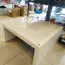 Biely drevený konferenčný stolík (78x78xm, výška: 39cm)