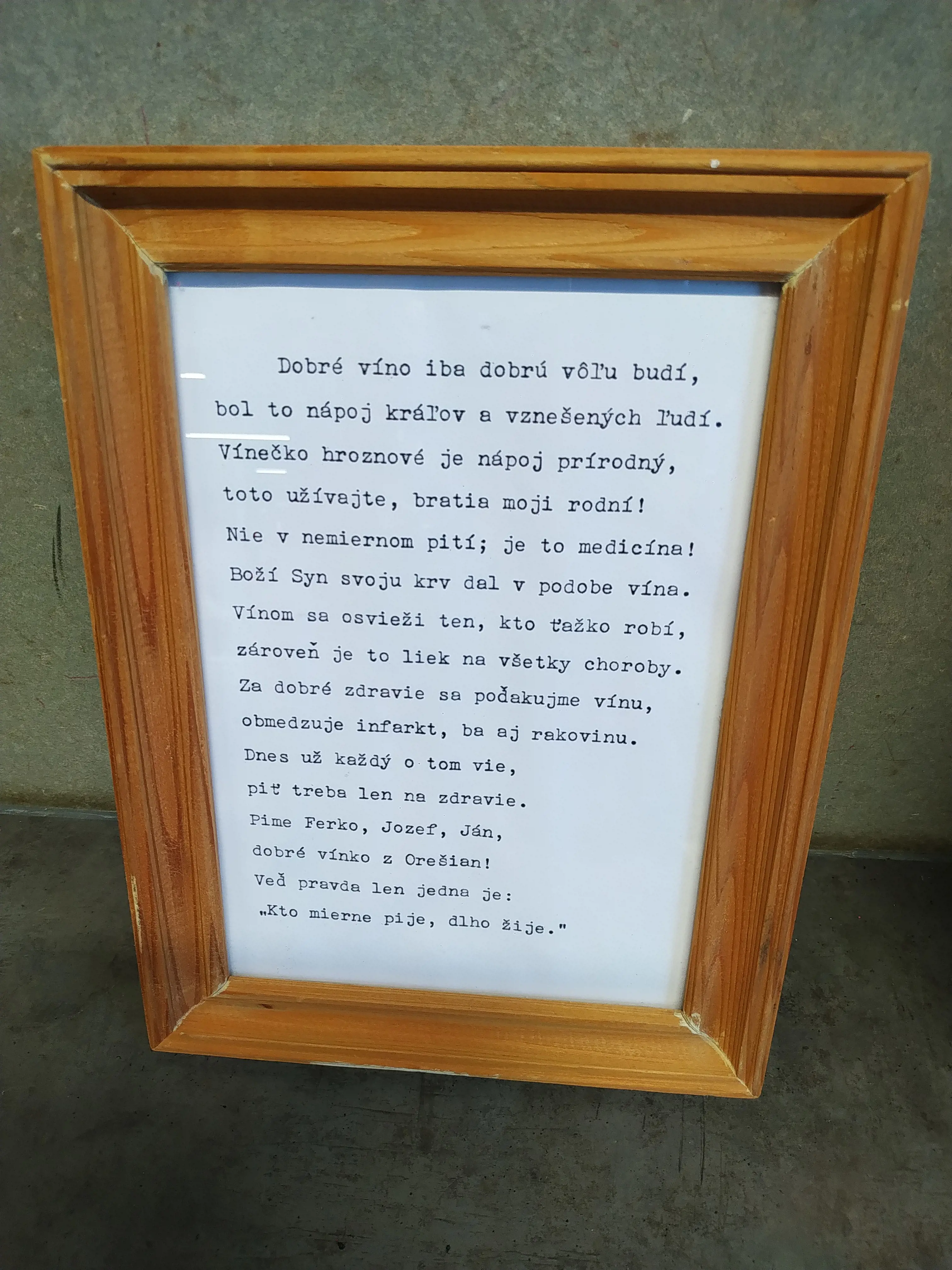 Obraz (22x29cm, Dobré víno...)