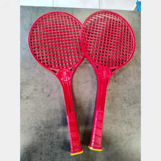 Plastové rakety (Soft tenis set, červené, 54cm dĺžka)