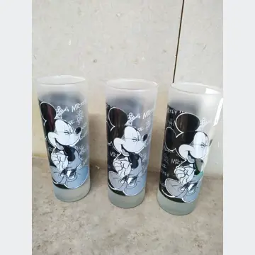 Sklenené poháre Mickey Mouse (3ks)