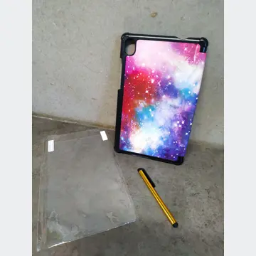 Obal/púzdro na tablet (11,9 x 19,5cm + pero, ochranné sklo)