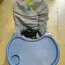 Detská stolička na kŕmenie (modrá)
