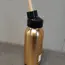 Retro šľahačková fľaša (zlatá farba)