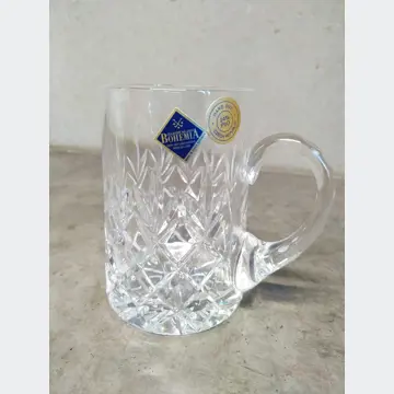 Pivný sklenený pohár (Bohemia Crystal, Czech Republic, 0.2L)