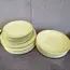Sada tanierov (bledo-zelené, 6x dezertný, 8x veľký plytký, 5x hlboký) 