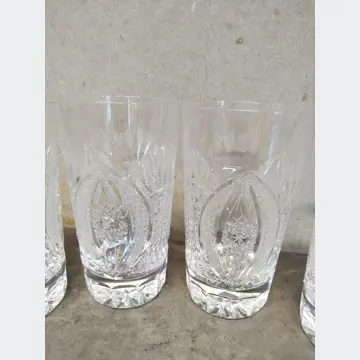 Sklenené krištáľové poháre (4ks, 0.3L)
