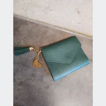 Dámska peňaženka (tmavo - zelená, nová, 9x11cm)