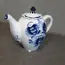 Porcelánový čajník (biely s modrými vzormi, 0.5L)