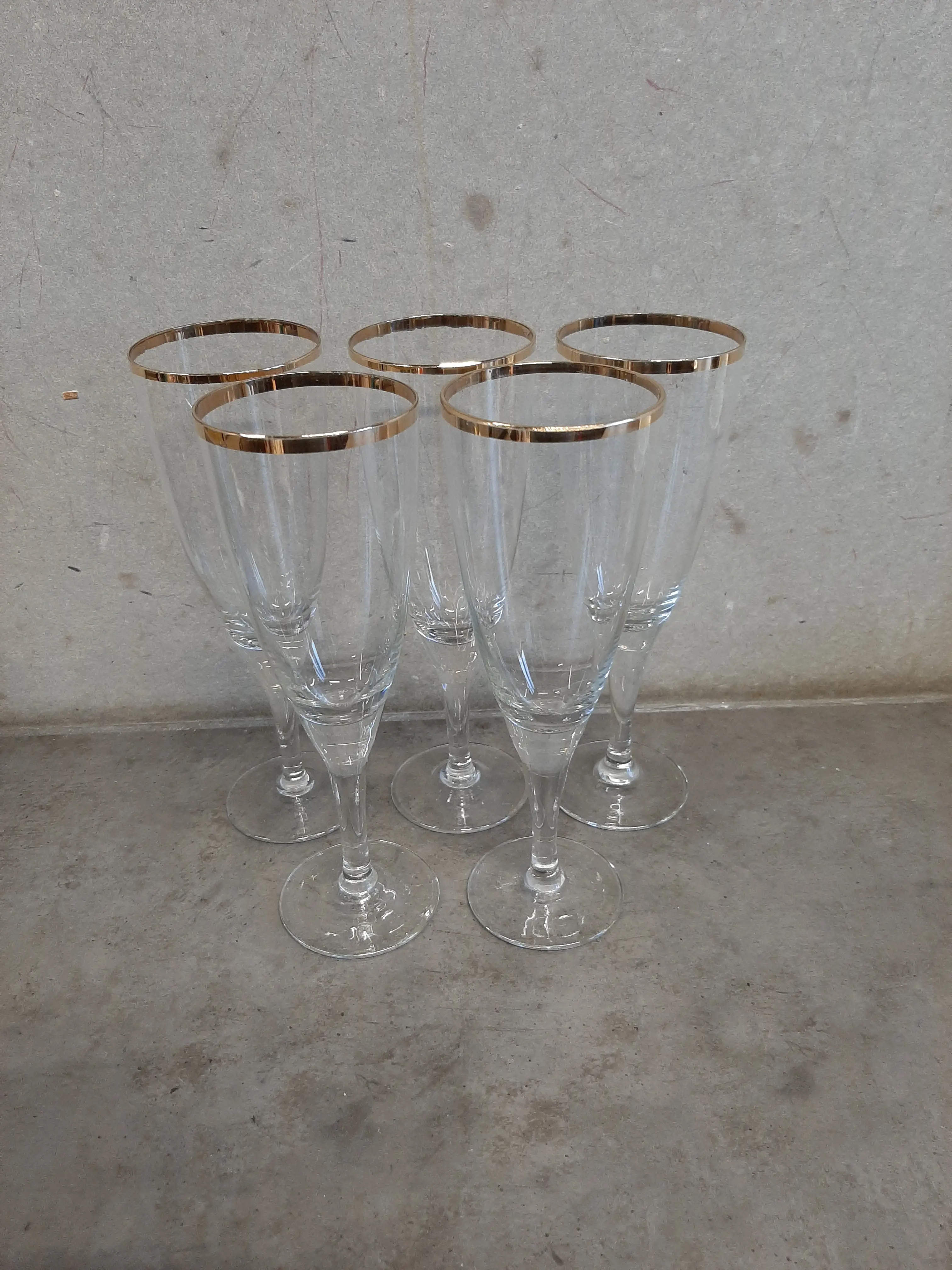 Poháriky na stopke, 5ks