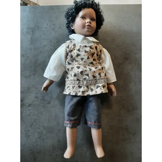 Porcelánová bábika chlapec 50cm
