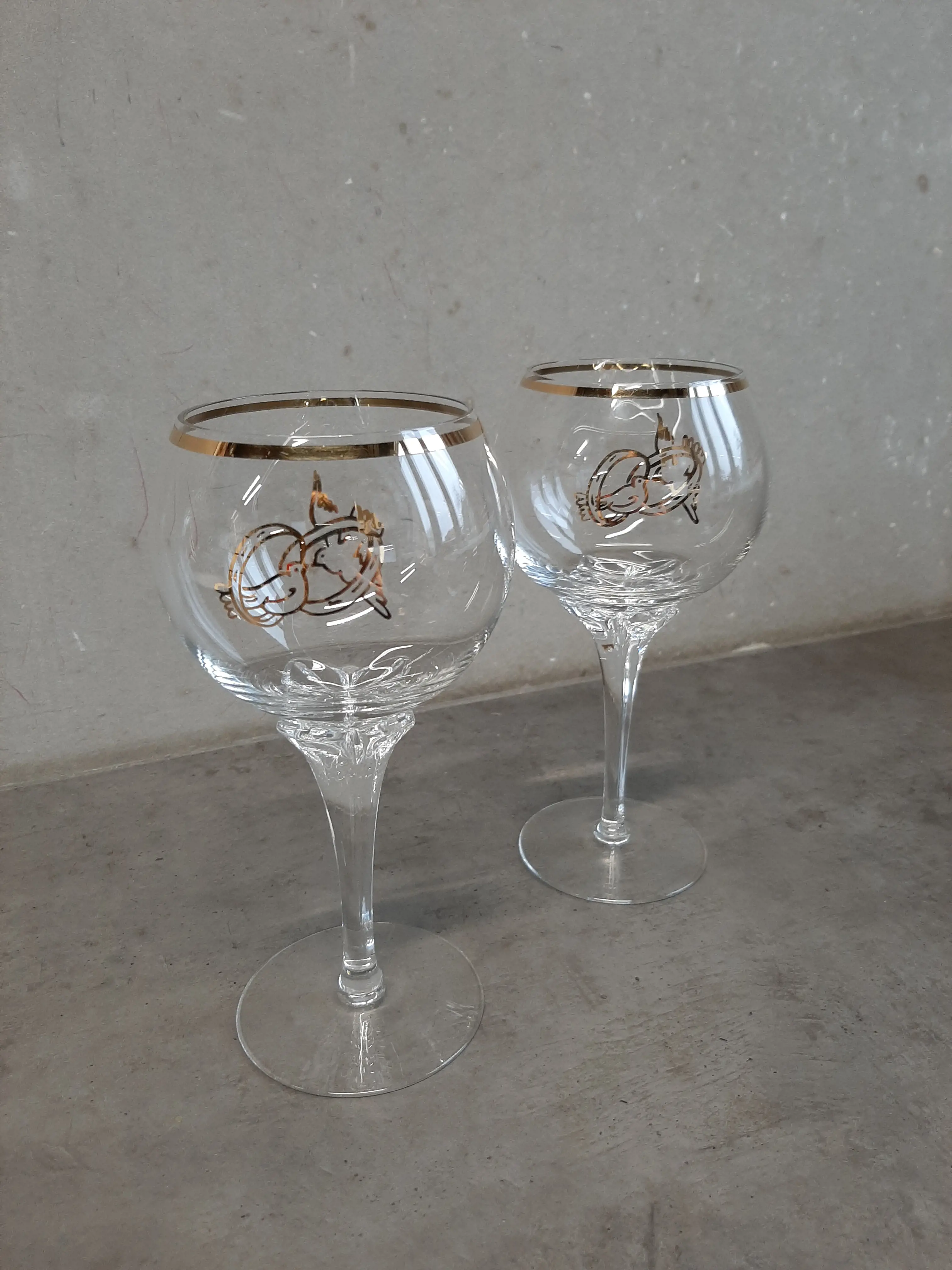 Snubné poháre na stopke 2ks