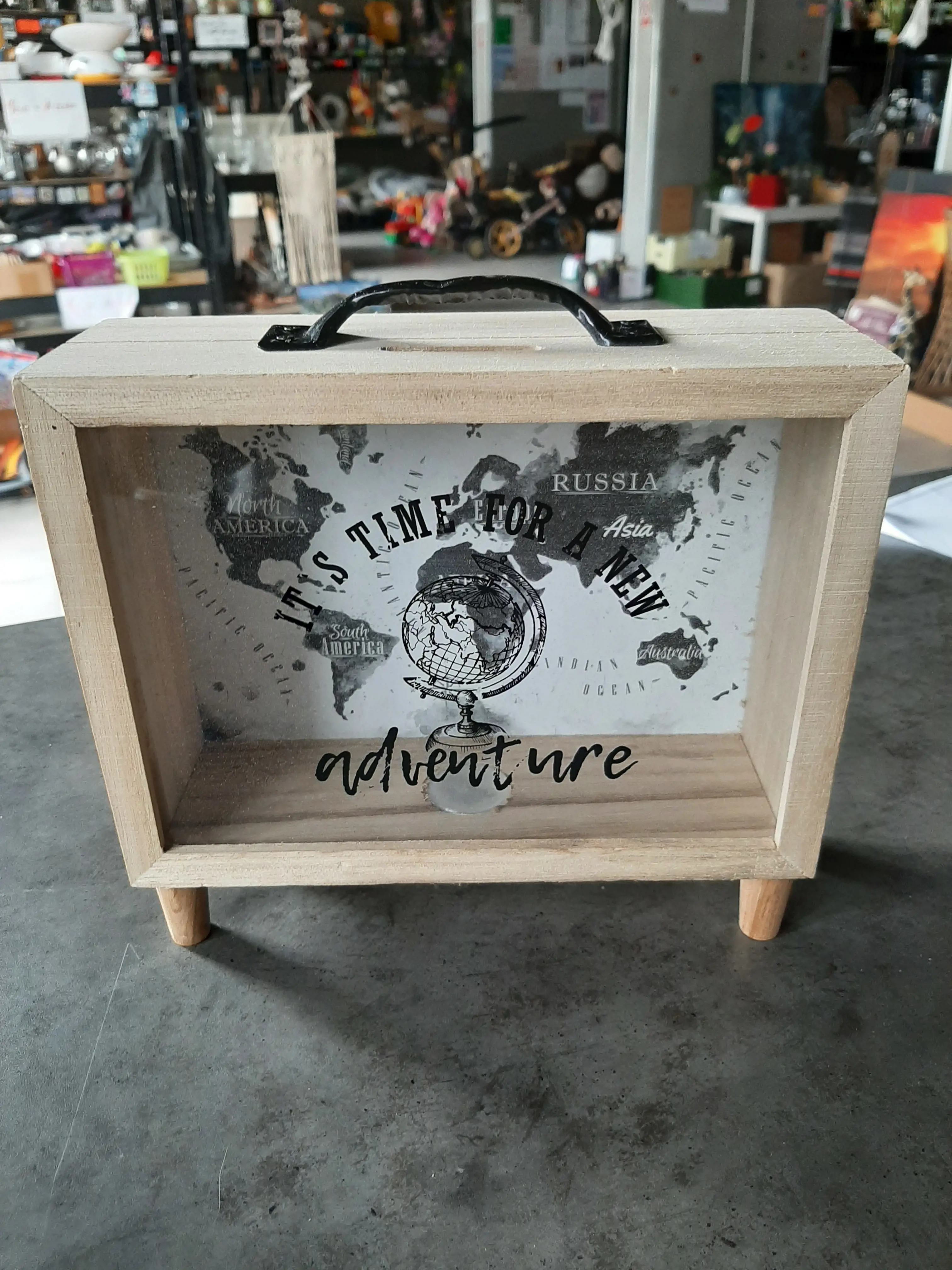 Špornička na cestovanie,drevená,21x18x7cm