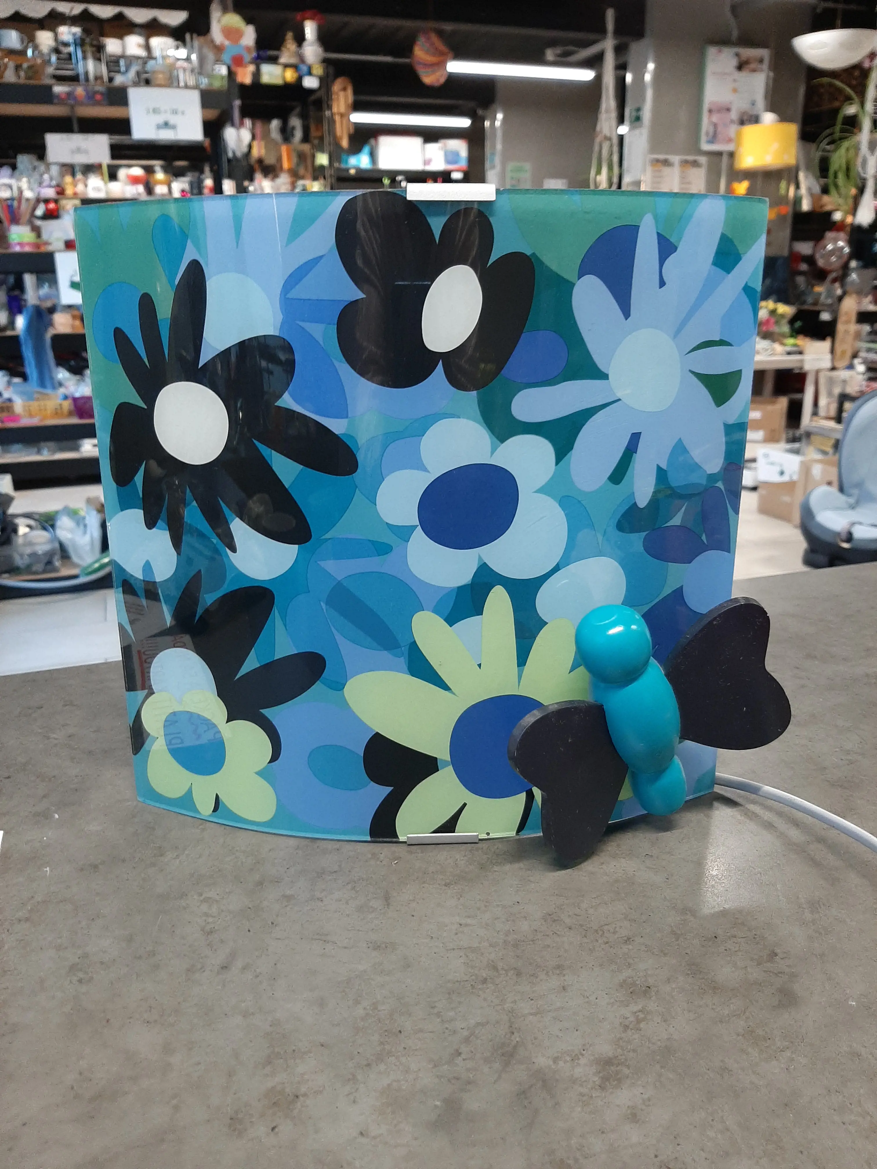 Bočnica,sklenená lampa