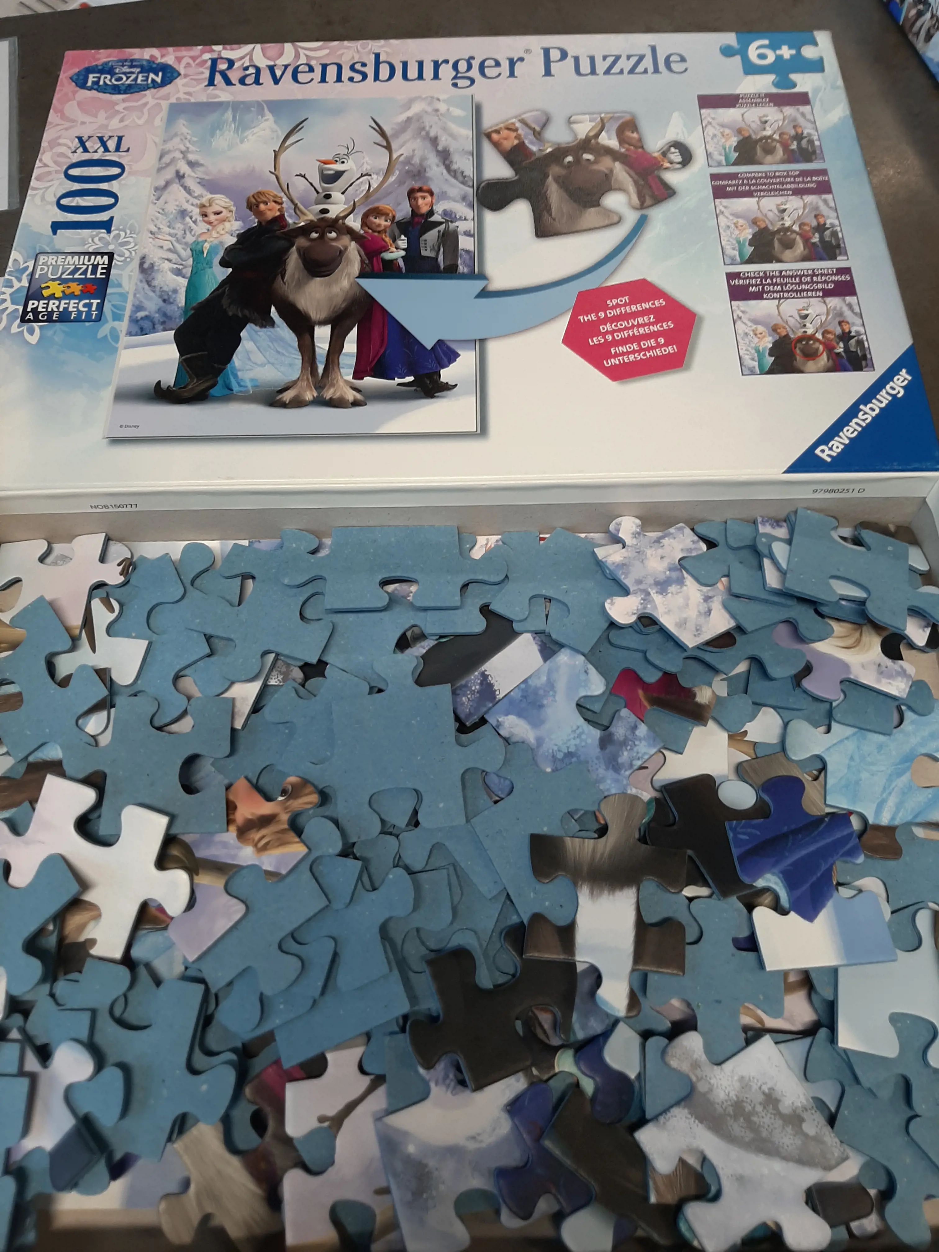 Puzzle Frozen č.1 100ks