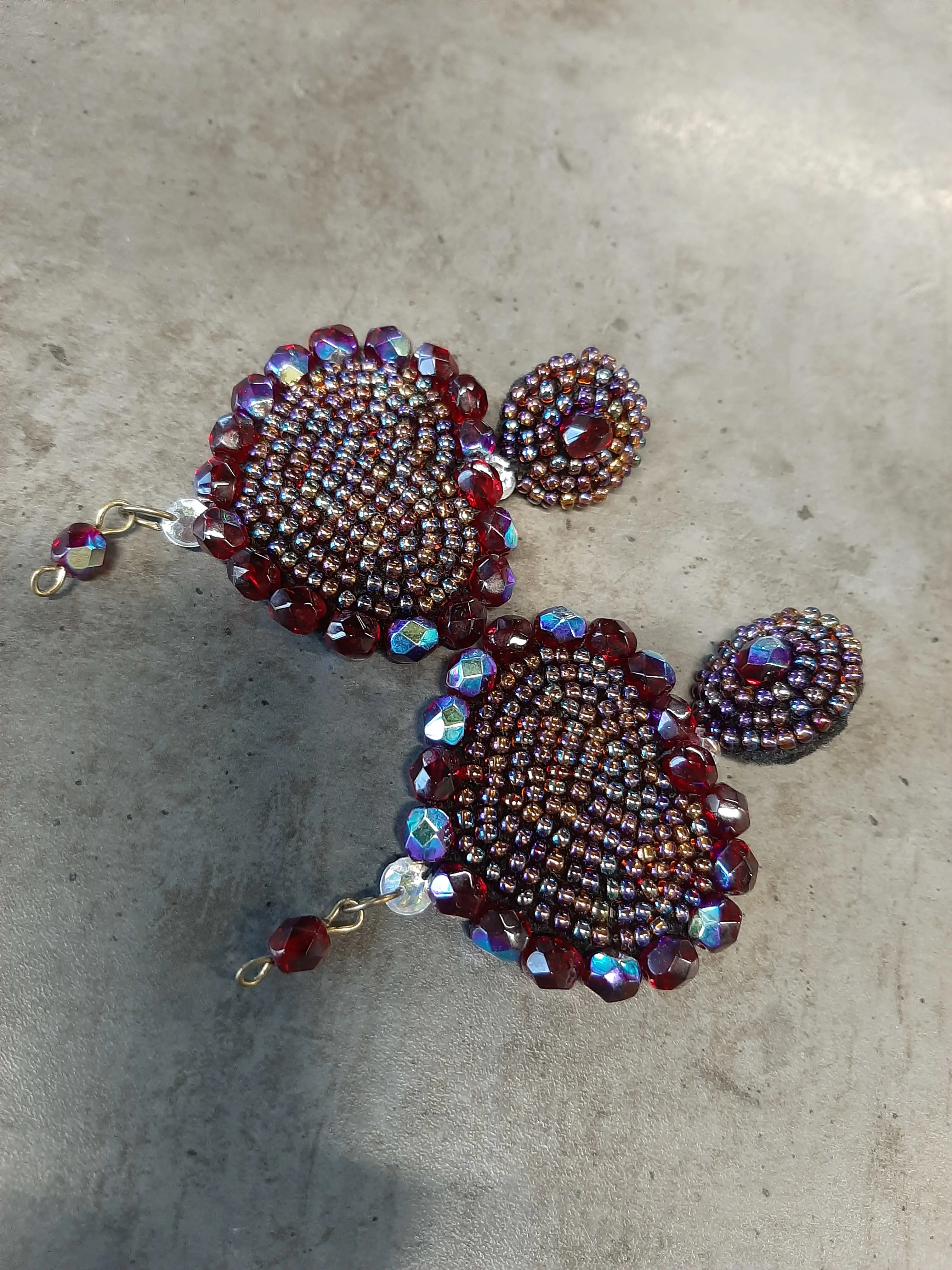 Šujtášové náušnice,8cm dlhé