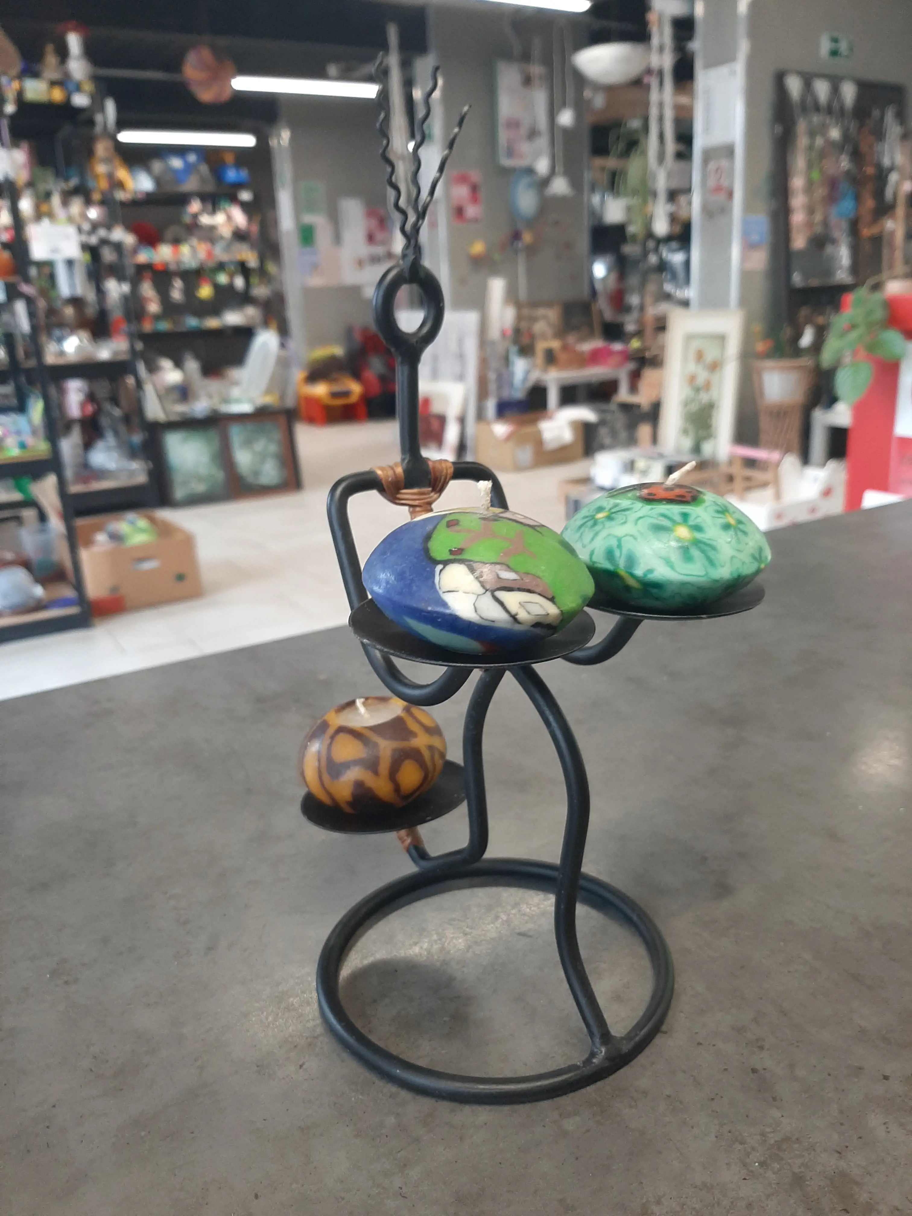 Svietnik 27cm,plus sviečky