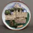 Keramický tanier,,Trenčín,, 32cm 3D plastika