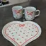 Karlovarský porcelán,tácka a dve šálky
