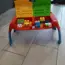 Megablok stolíček so schránkami na stavebnicu