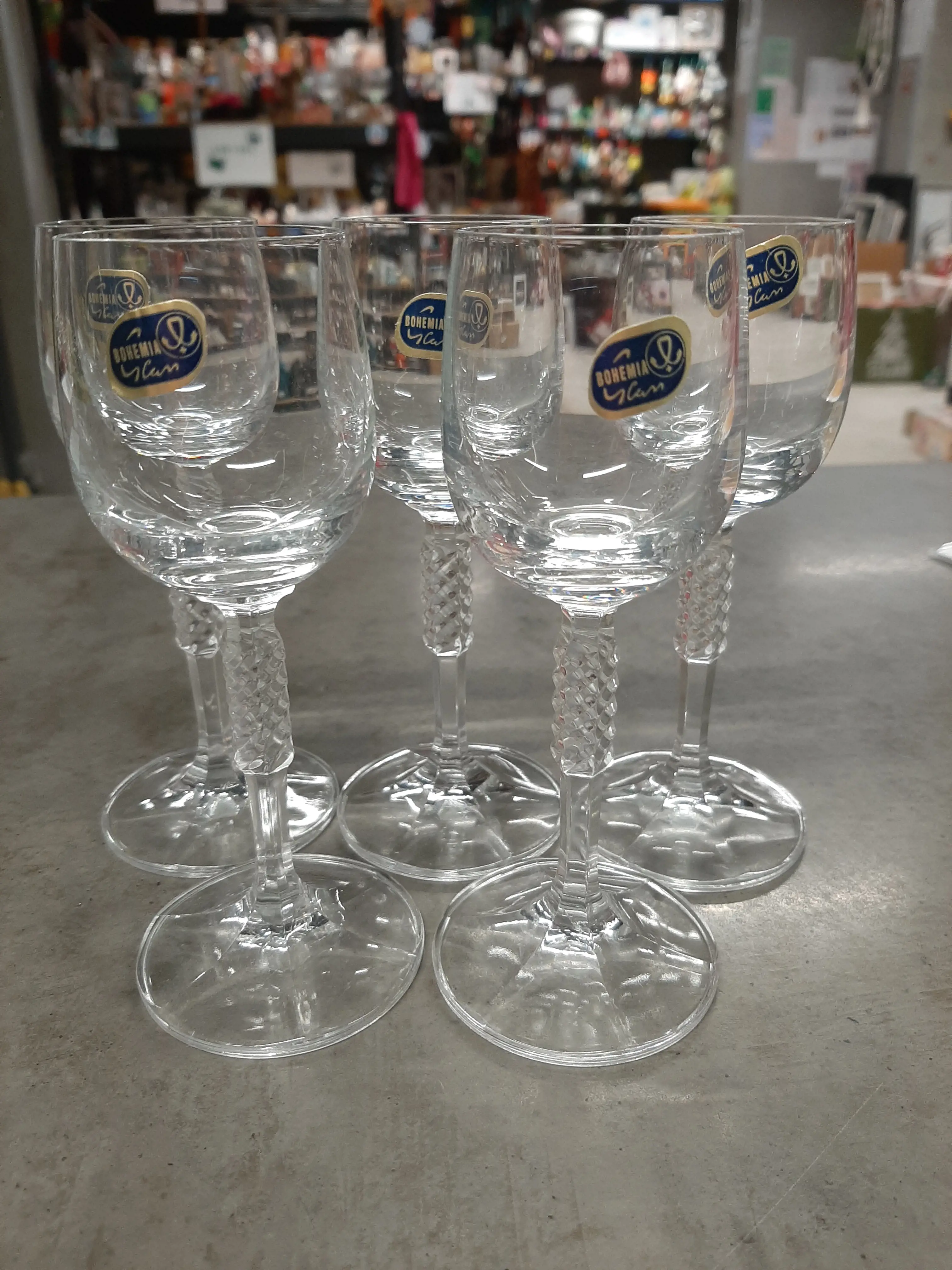 Poháriky,5ks,Bohemia