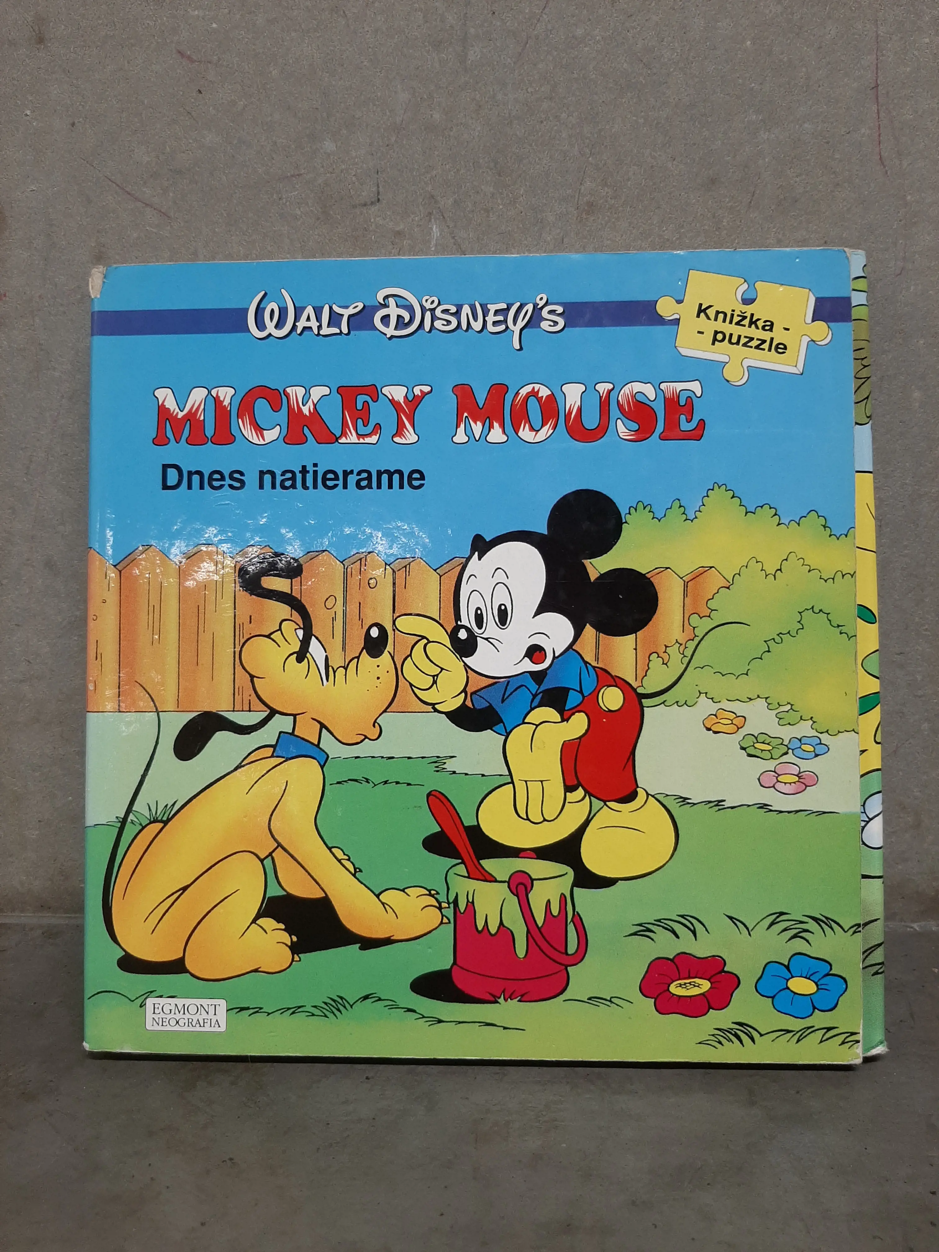 Mickey mouse,knižka s puzzle