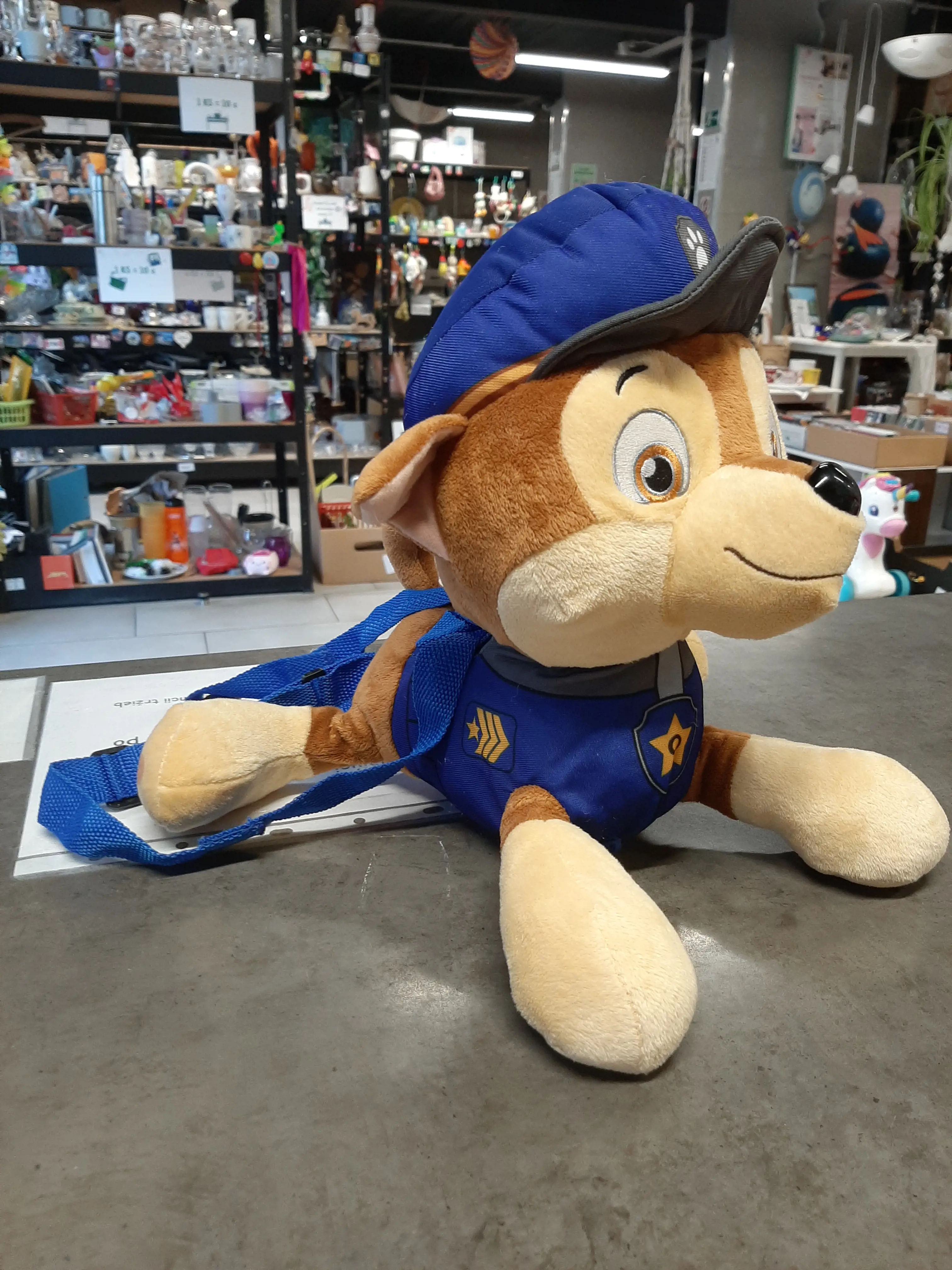 Labková patrola,plyšák č.3,na plecia,kapsička na brušku