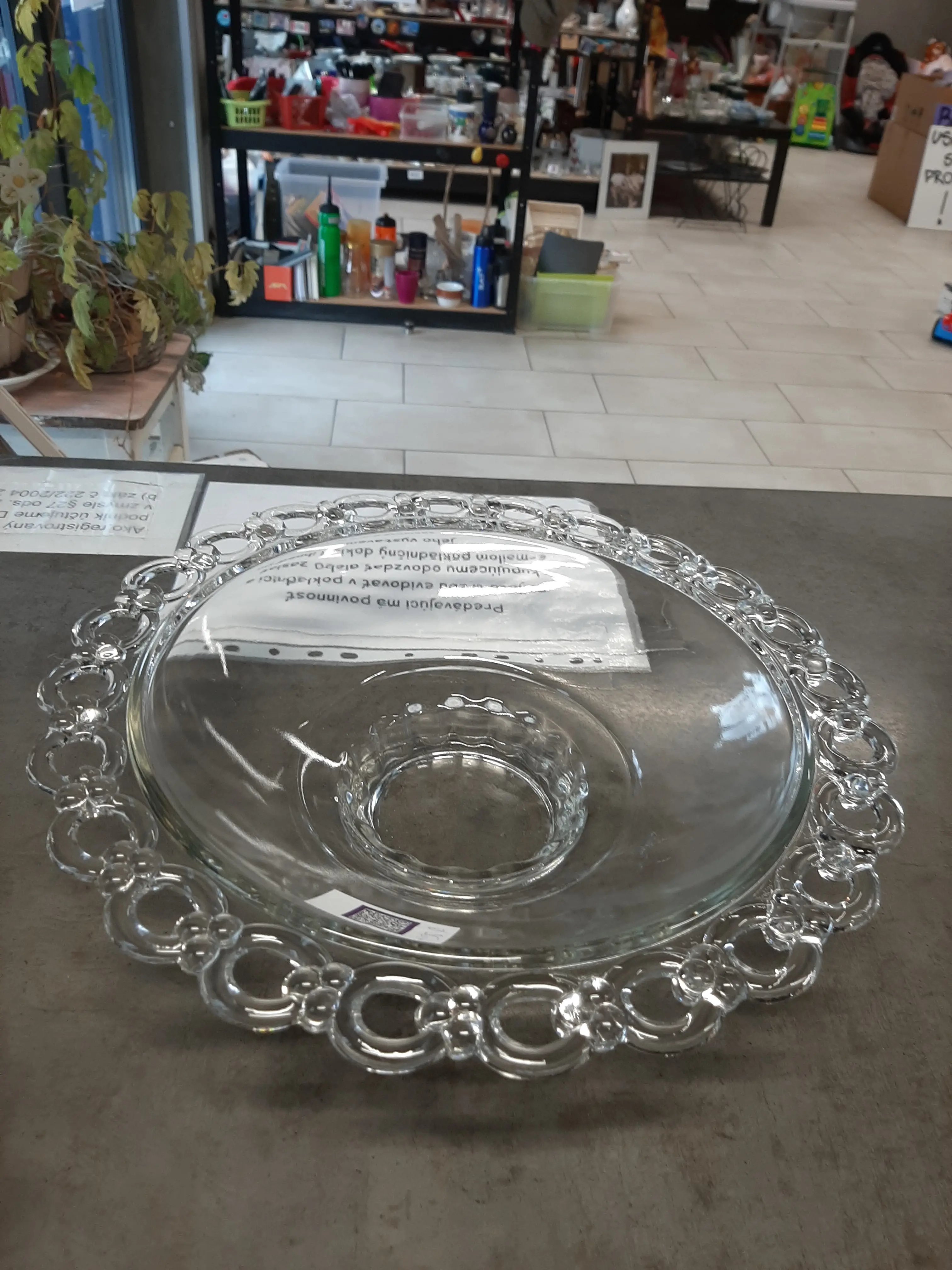 Sklenená misa,priemer 36cm