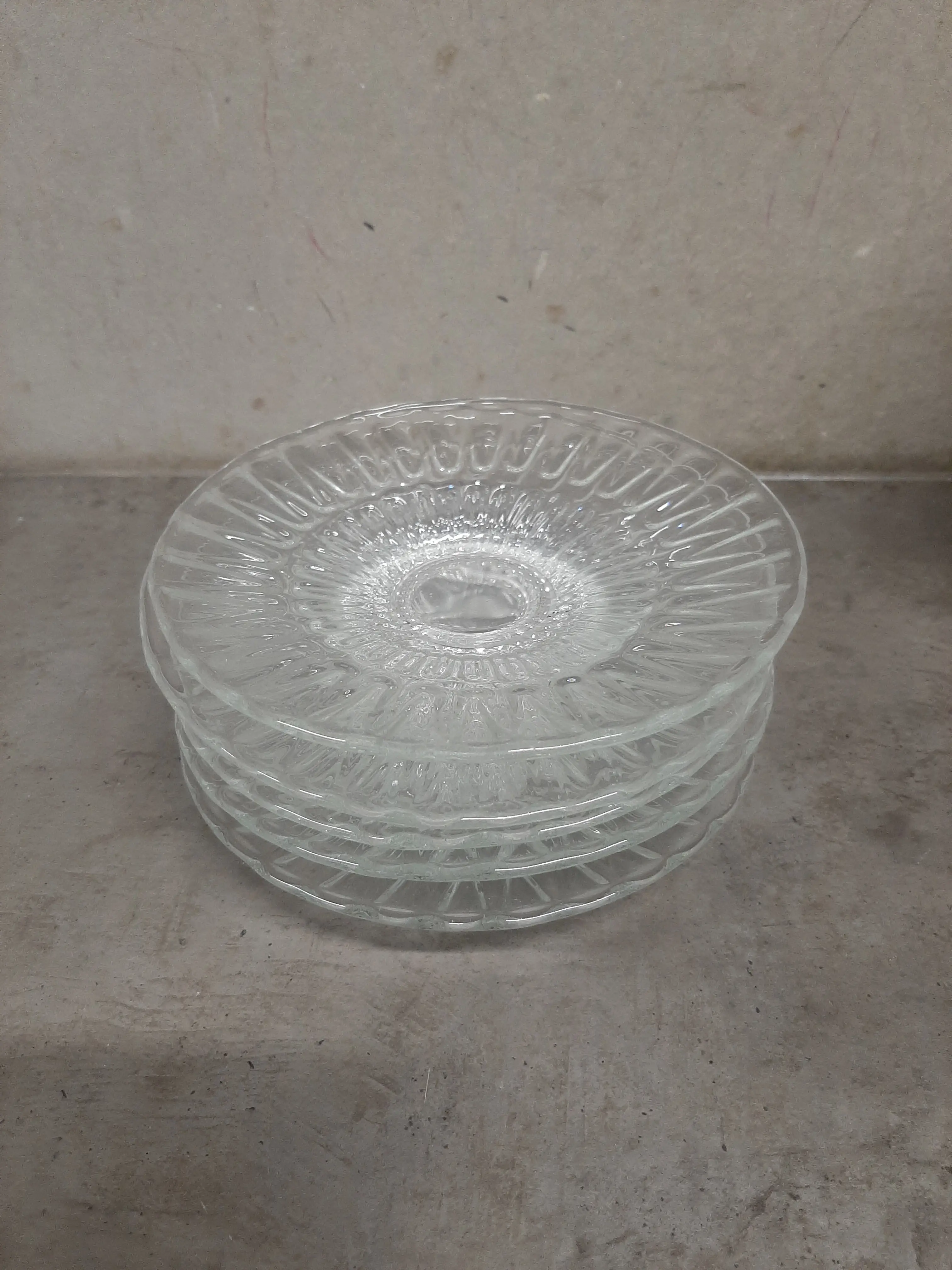 Sklenené tanieriky 5ks